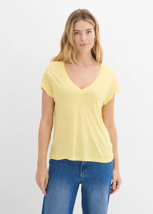 T-skjorte i myk viskose, bonprix