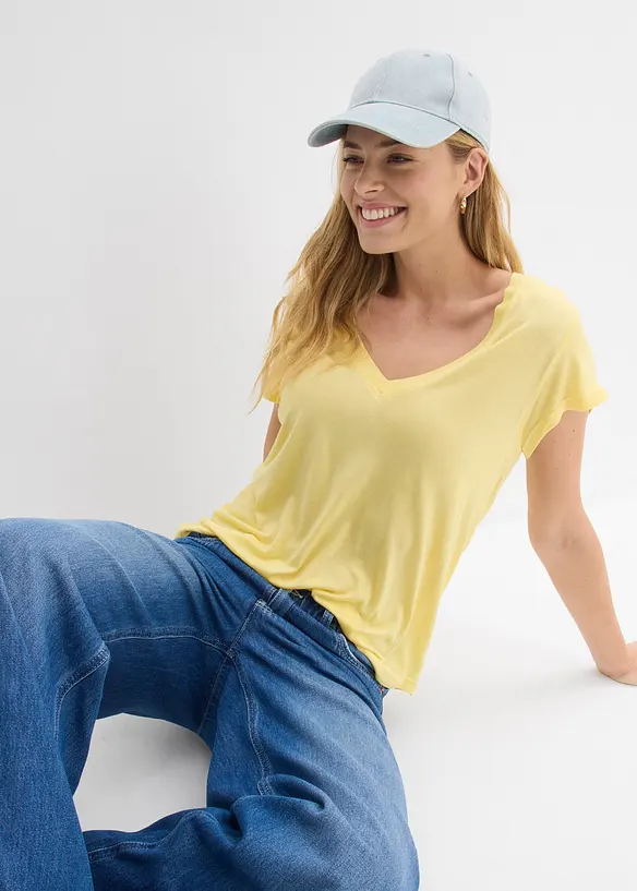 T-skjorte i myk viskose, bonprix