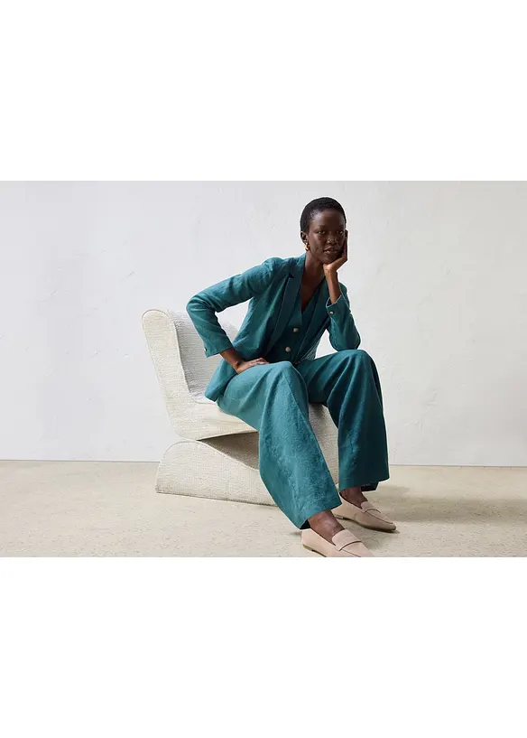 Linbukse med legg, bonprix