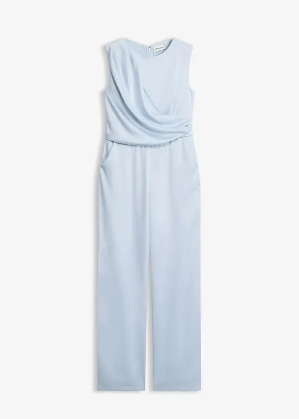 Jumpsuit i sateng med glans, bonprix