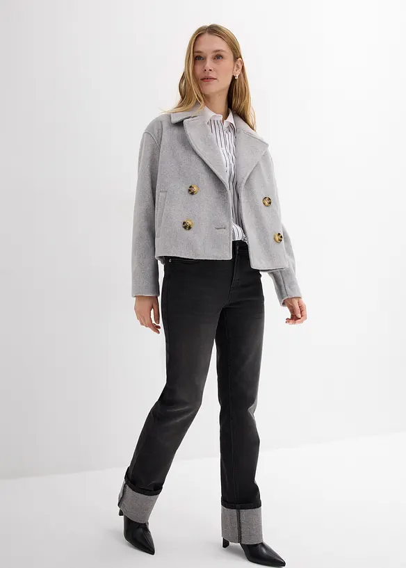 Oversized skjorte i 100% bomull, bonprix