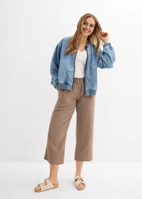 Culottes i bomullsmusselin, bonprix