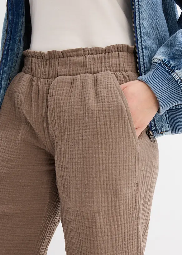 Culottes i bomullsmusselin, bonprix