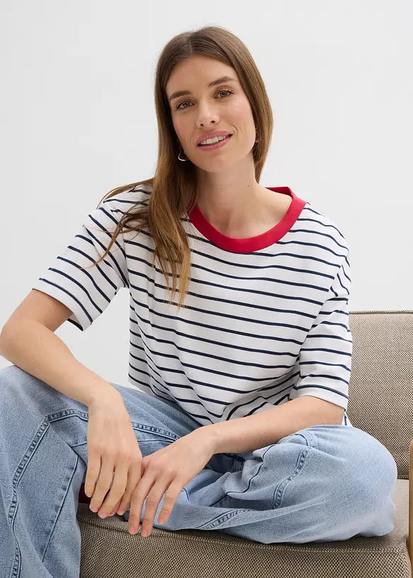 T-skjorte i 100% &oslash;kologisk bomull, bonprix