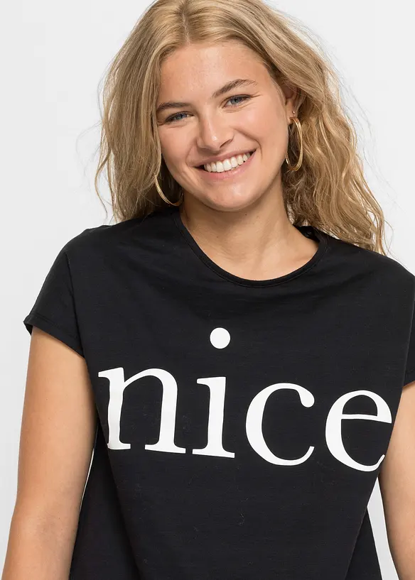 T-skjorte i 100% &oslash;kologisk bomull, bonprix