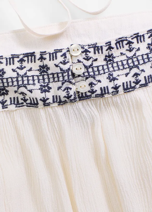 Stroppetopp med broderier, bonprix