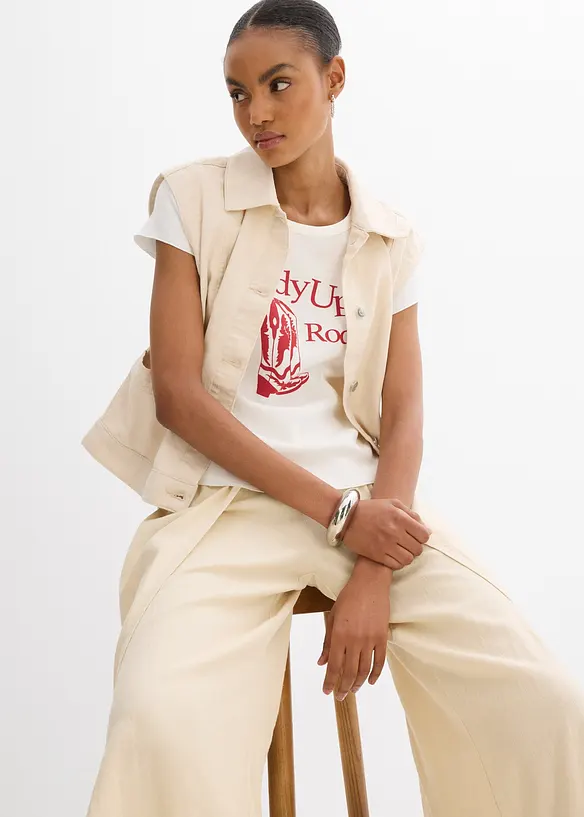 T-skjorte i 100% &oslash;kologisk bomull, bonprix