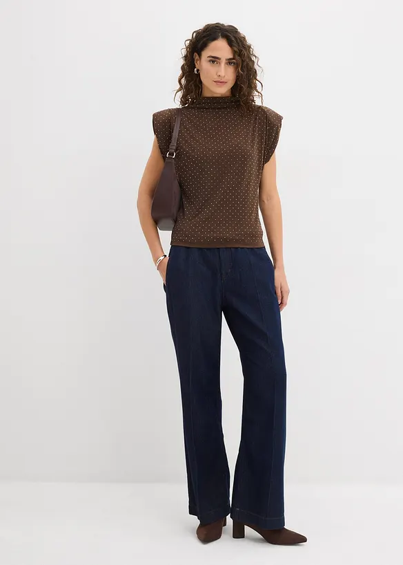 Topp med glitterstener, bonprix