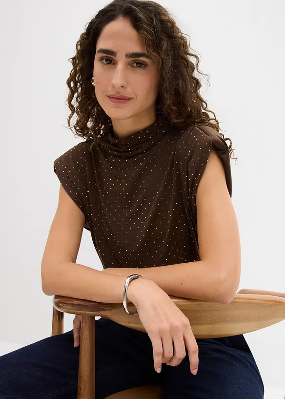 Topp med glitterstener, bonprix