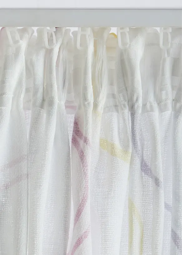 Gardin med b&oslash;lgem&oslash;nster (1-pack), bonprix