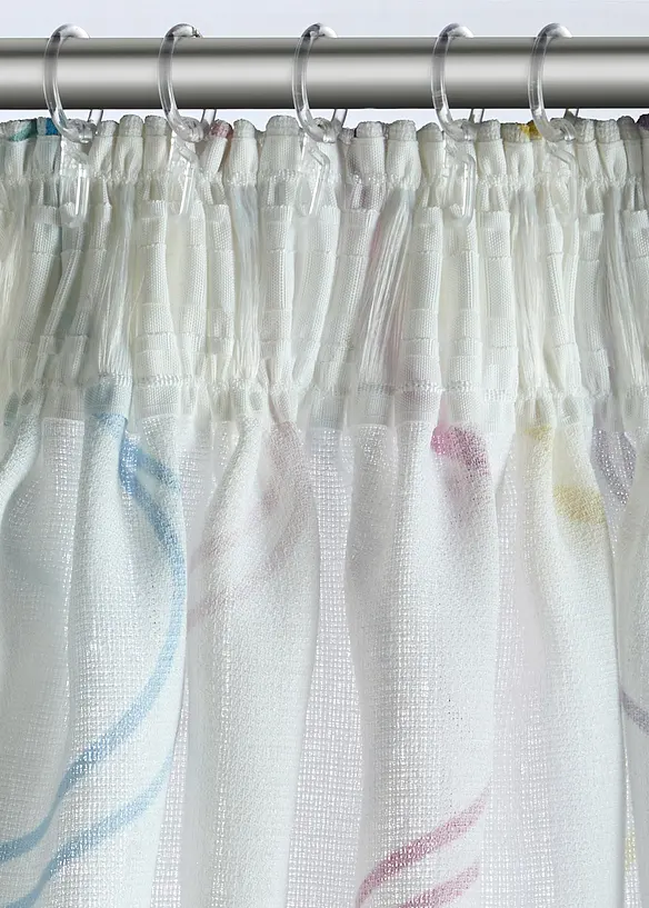 Gardin med b&oslash;lgem&oslash;nster (1-pack), bonprix