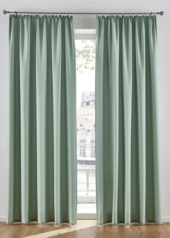 Gardin i mikrofiber (2-pack), bonprix