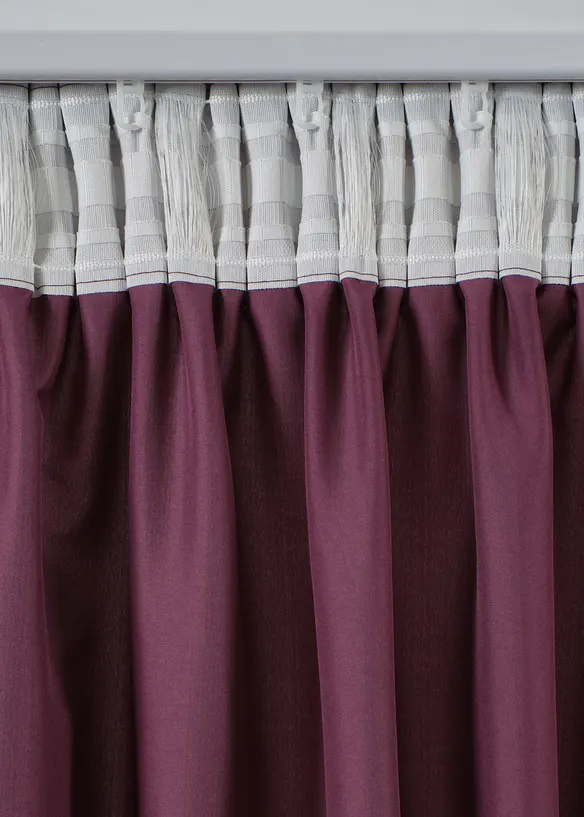 Gardin i mikrofiber (2-pack), bonprix