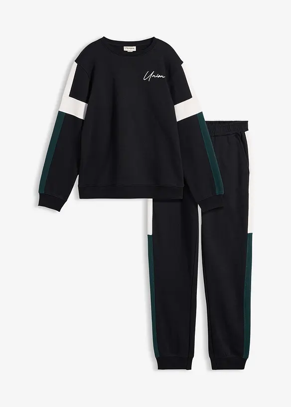 Joggedress i 100% &oslash;kologisk bomull, bonprix