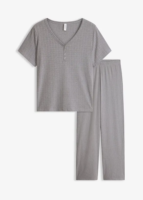 Kosedress i ribbet materiale med viskose, bonprix