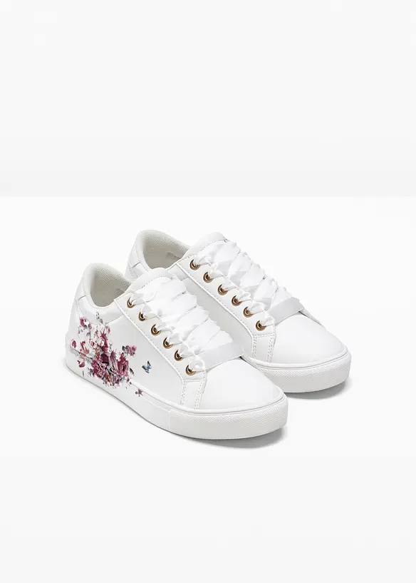 Sneakers med blomsterm&oslash;nster, bonprix