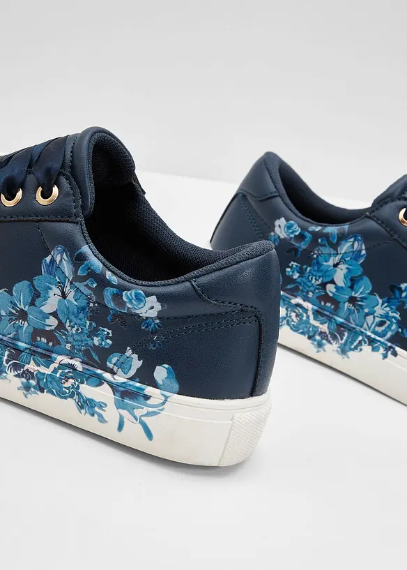 Sneakers med blomsterm&oslash;nster, bonprix