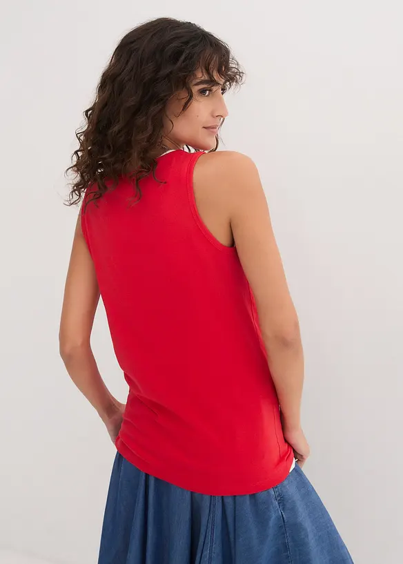 Lang topp i 100% bomull (5-pack), bonprix