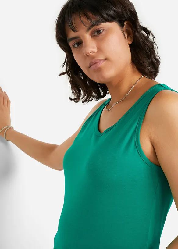 Lang topp i 100% bomull (5-pack), bonprix