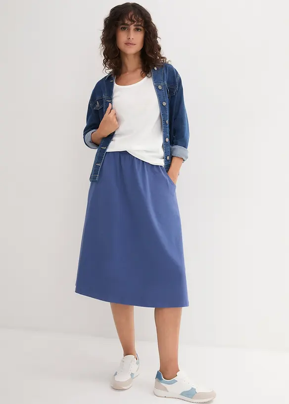 Lang topp i 100% bomull (5-pack), bonprix