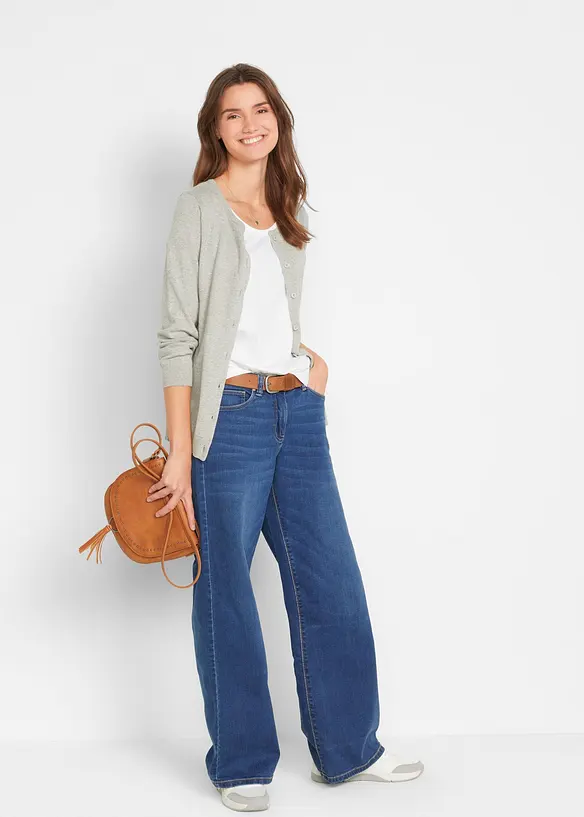 Lang topp i 100% bomull (5-pack), bonprix