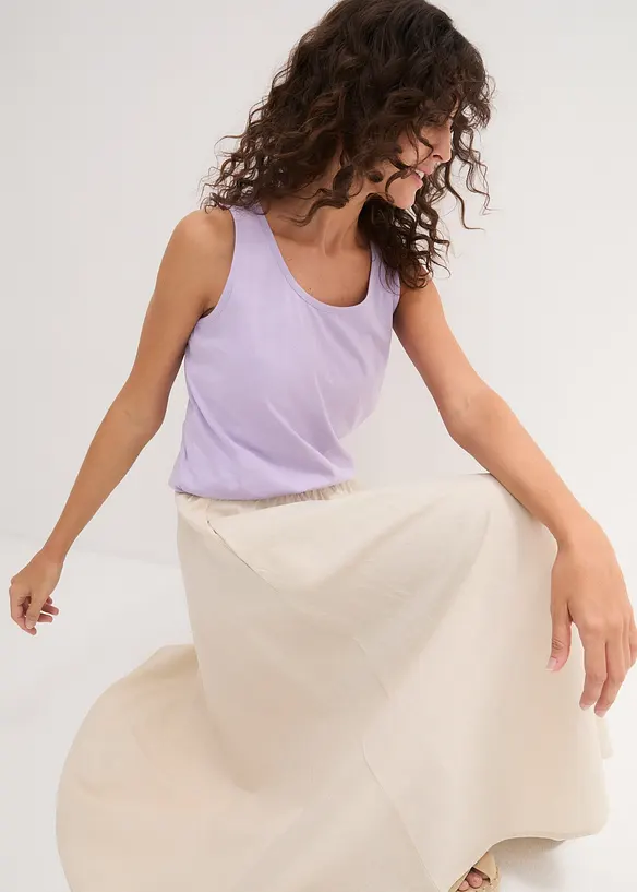 Lang topp i 100% bomull (5-pack), bonprix