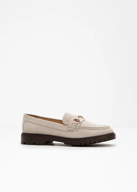 Chunky loafers med spenne, bonprix