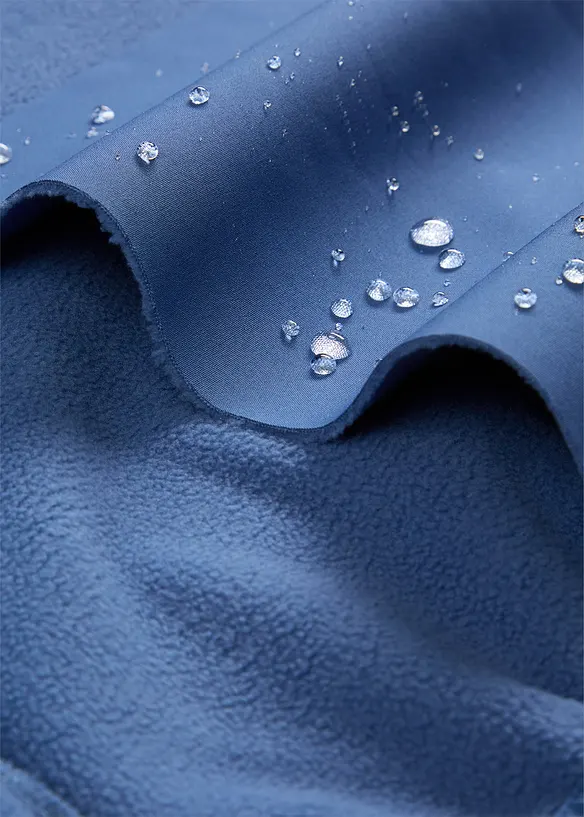 Softshelljakke med hette, vannavvisende, bonprix