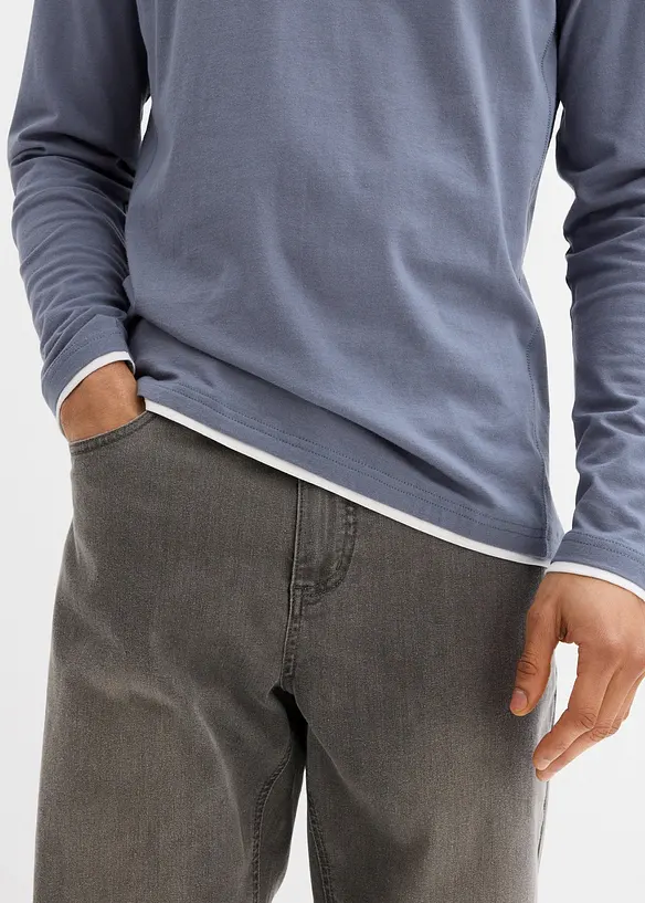 Langermet shirt (2-pack), bonprix