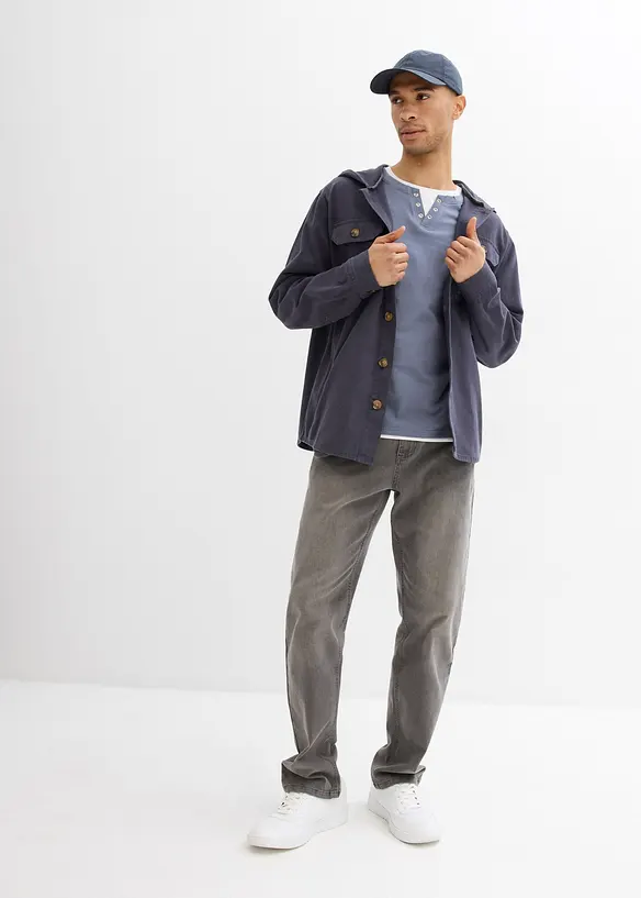 Langermet shirt (2-pack), bonprix