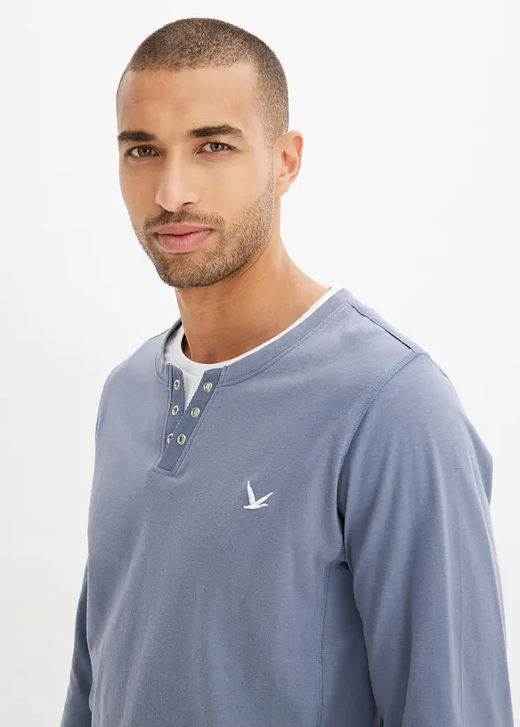 Langermet shirt (2-pack), bonprix