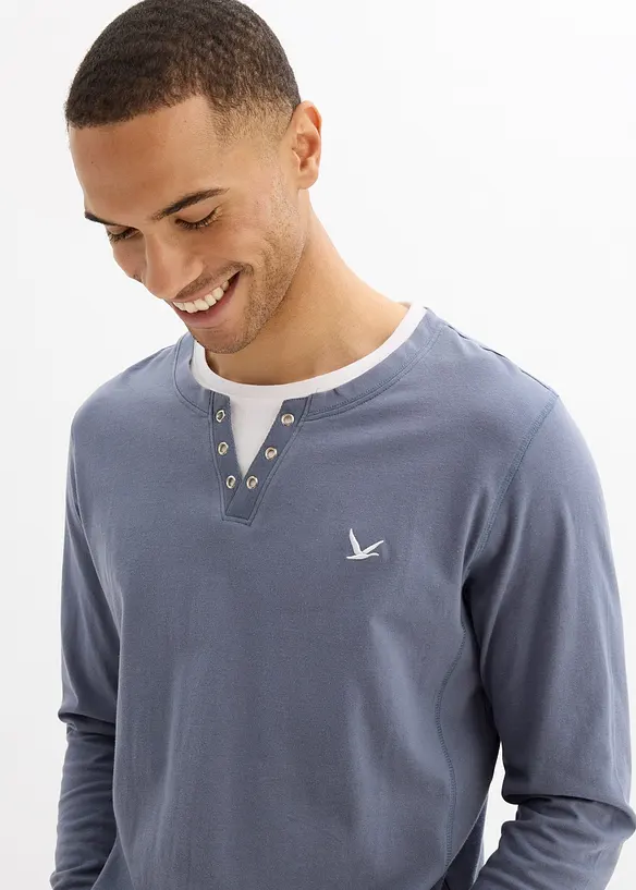 Langermet shirt (2-pack), bonprix