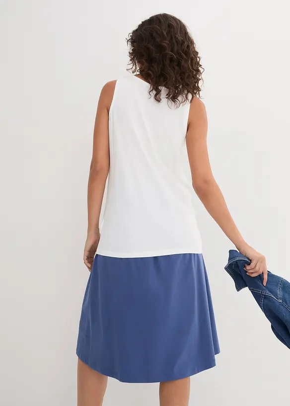 Lang topp i 100% bomull (5-pack), bonprix