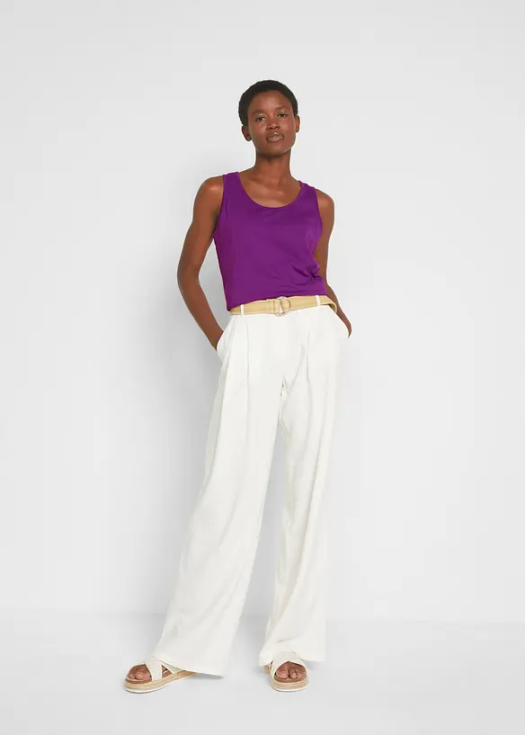 Lang topp i 100% bomull (5-pack), bonprix