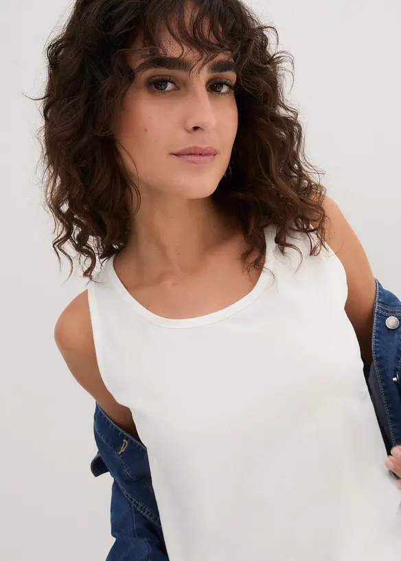 Lang topp i 100% bomull (5-pack), bonprix