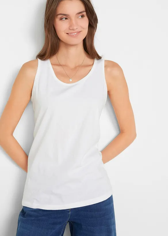 Lang topp i 100% bomull (5-pack), bonprix