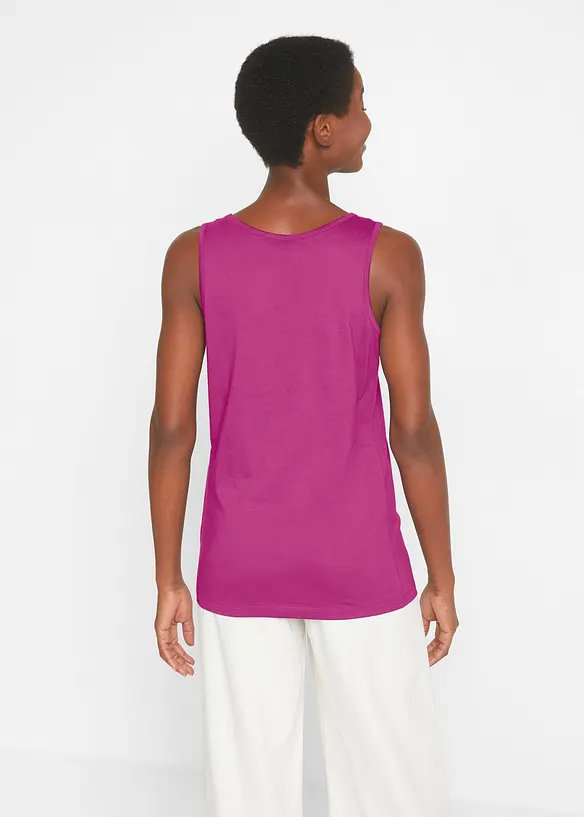 Lang topp i 100% bomull (5-pack), bonprix