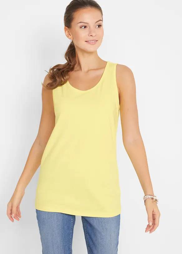 Lang topp i 100% bomull (5-pack), bonprix