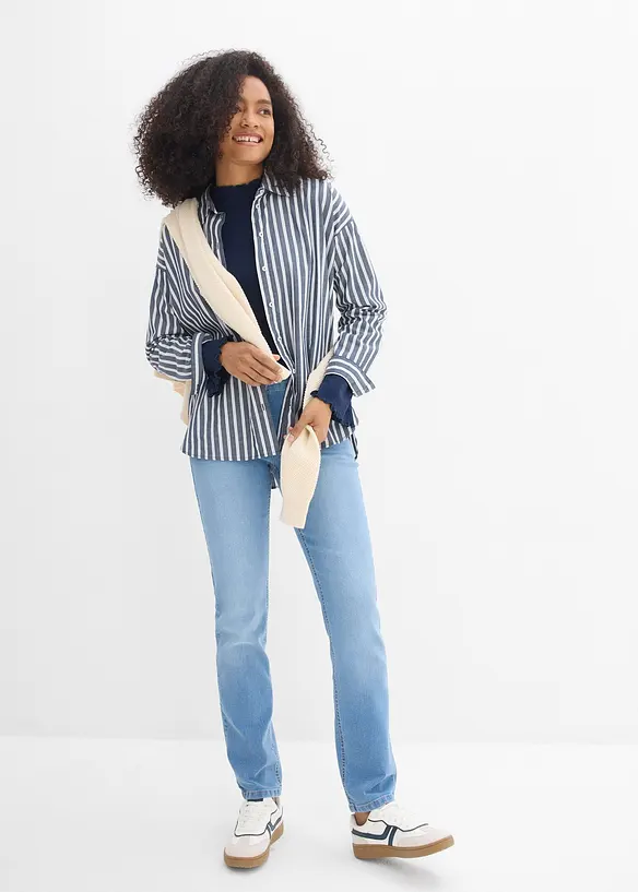 Straight-jeans Mid Waist, Stretch, bonprix