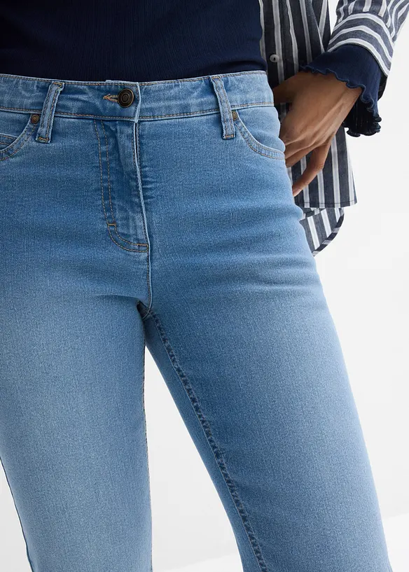 Straight-jeans Mid Waist, Stretch, bonprix