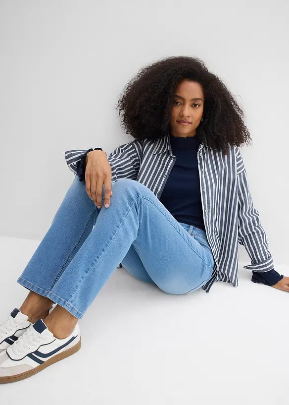 Straight-jeans Mid Waist, Stretch, bonprix