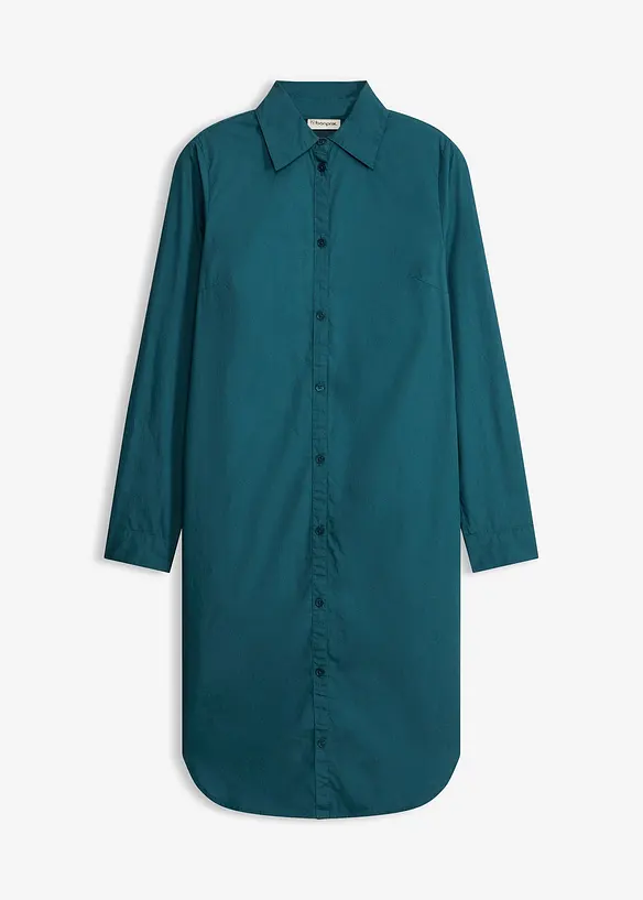 Skjortekjole i bomullspoplin, bonprix