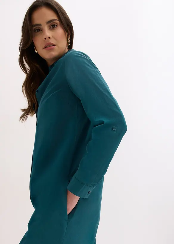 Skjortekjole i bomullspoplin, bonprix