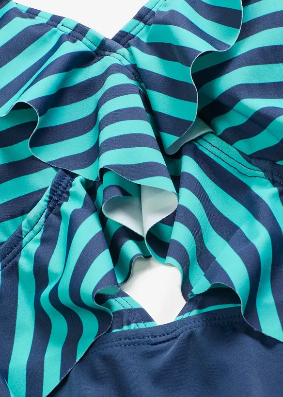 Badedrakt med volang, bonprix