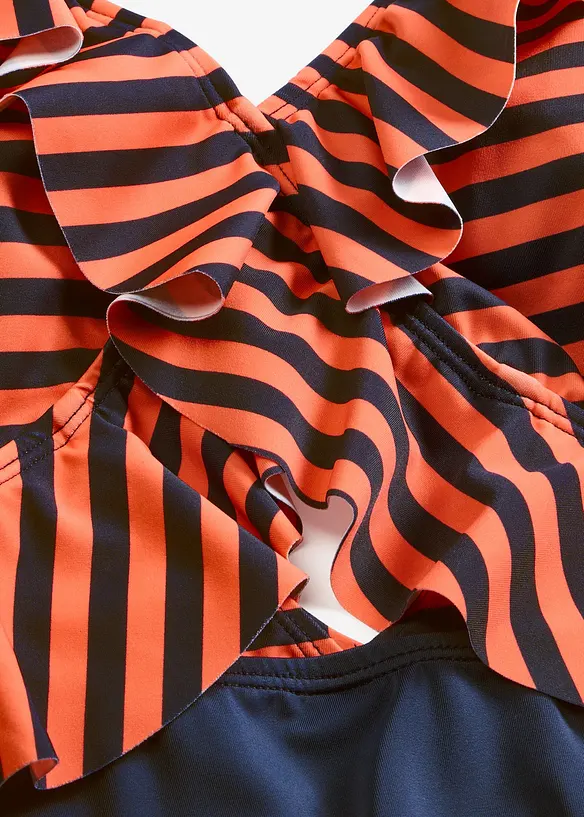 Badedrakt med volang, bonprix