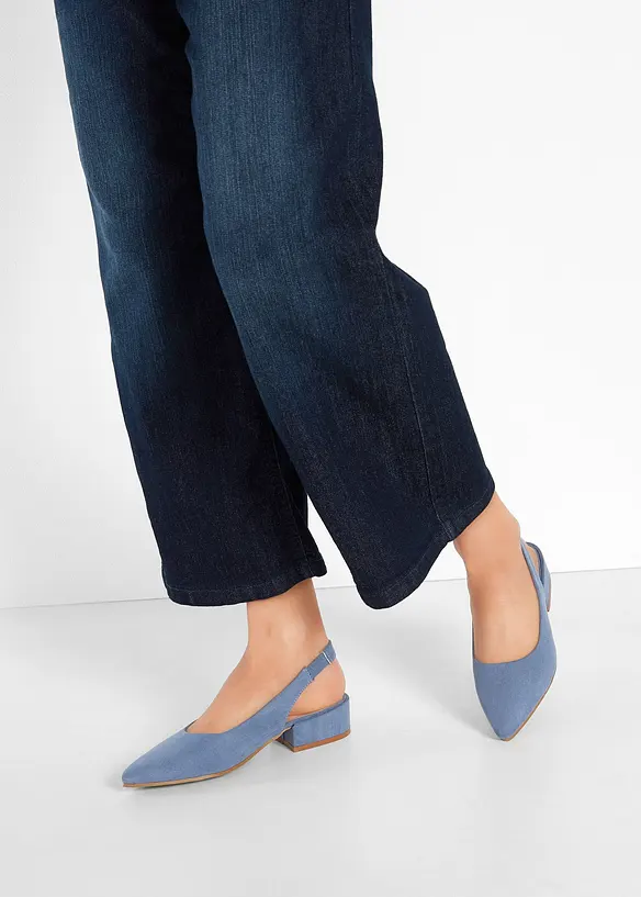 Slingbacks med flat h&aelig;l, bonprix