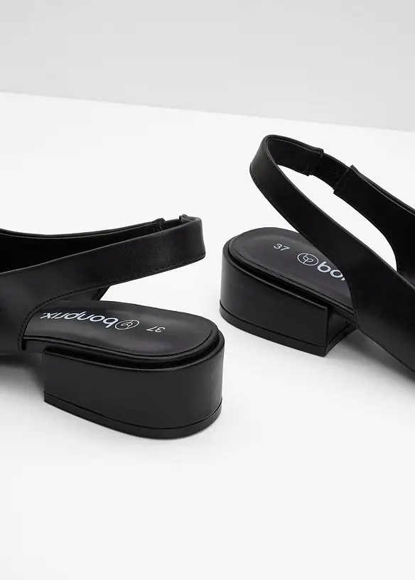 Slingbacks med flat h&aelig;l, bonprix