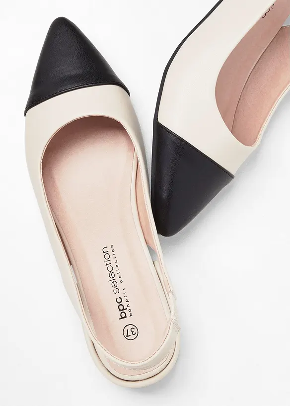 Slingbacks med flat h&aelig;l, bonprix