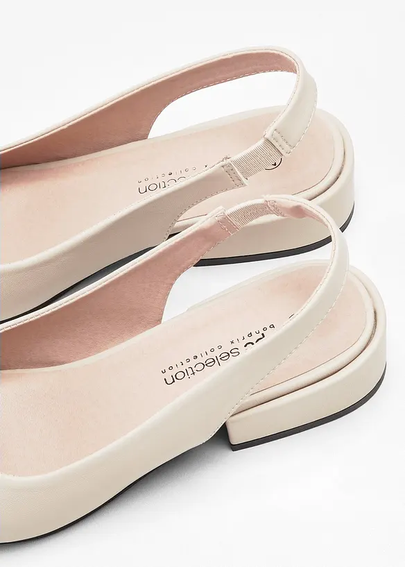 Slingbacks med flat h&aelig;l, bonprix