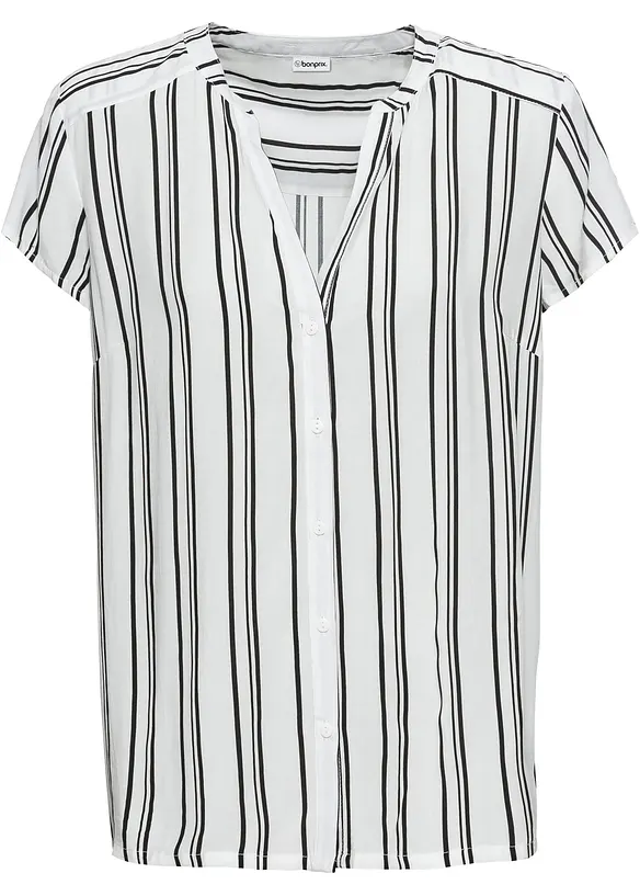 Kortermet bluse i 100% viskose, bonprix